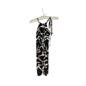 Faded Glory Cover Up L Women's Multicolor Swirl Pattern Sleeveless Tie Strap